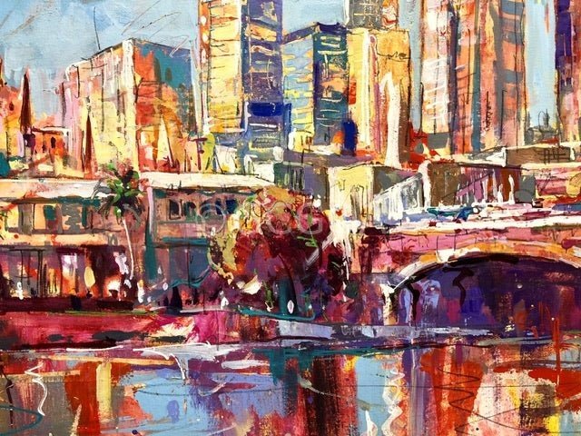 Melbourne 4 - Original Art - Gold Coast Gallery Of ArtJos Coufreur