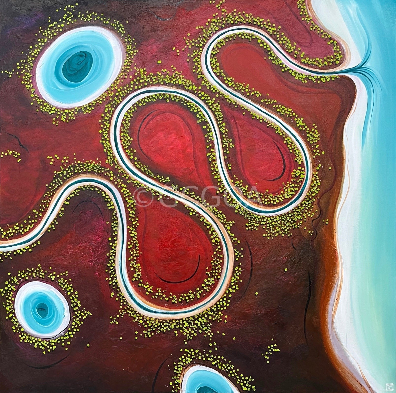 Memories Of Rivers Past - Original art - Gold Coast Gallery Of ArtTania Chanter