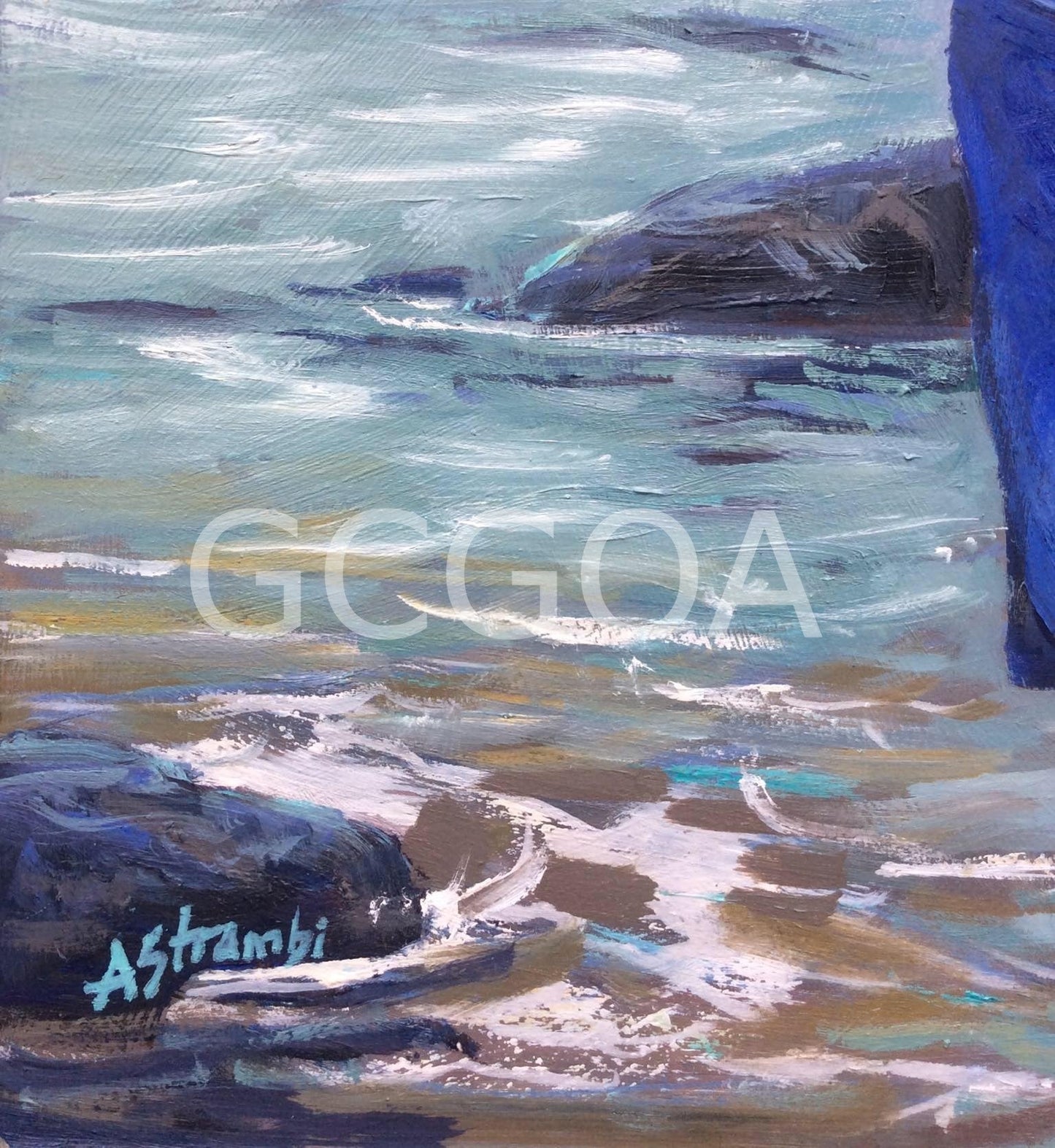 Moody Day at Yamba - Gold Coast Gallery Of ArtAnne Strambi
