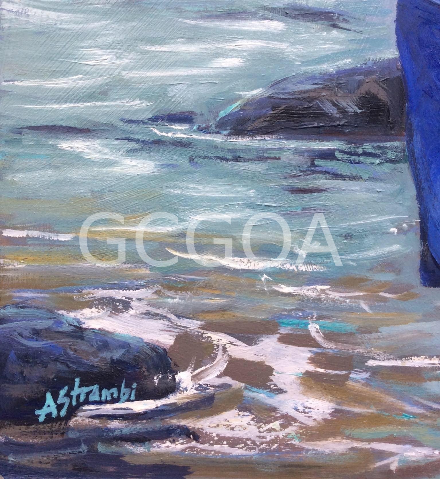 Moody Day at Yamba - Gold Coast Gallery Of ArtAnne Strambi