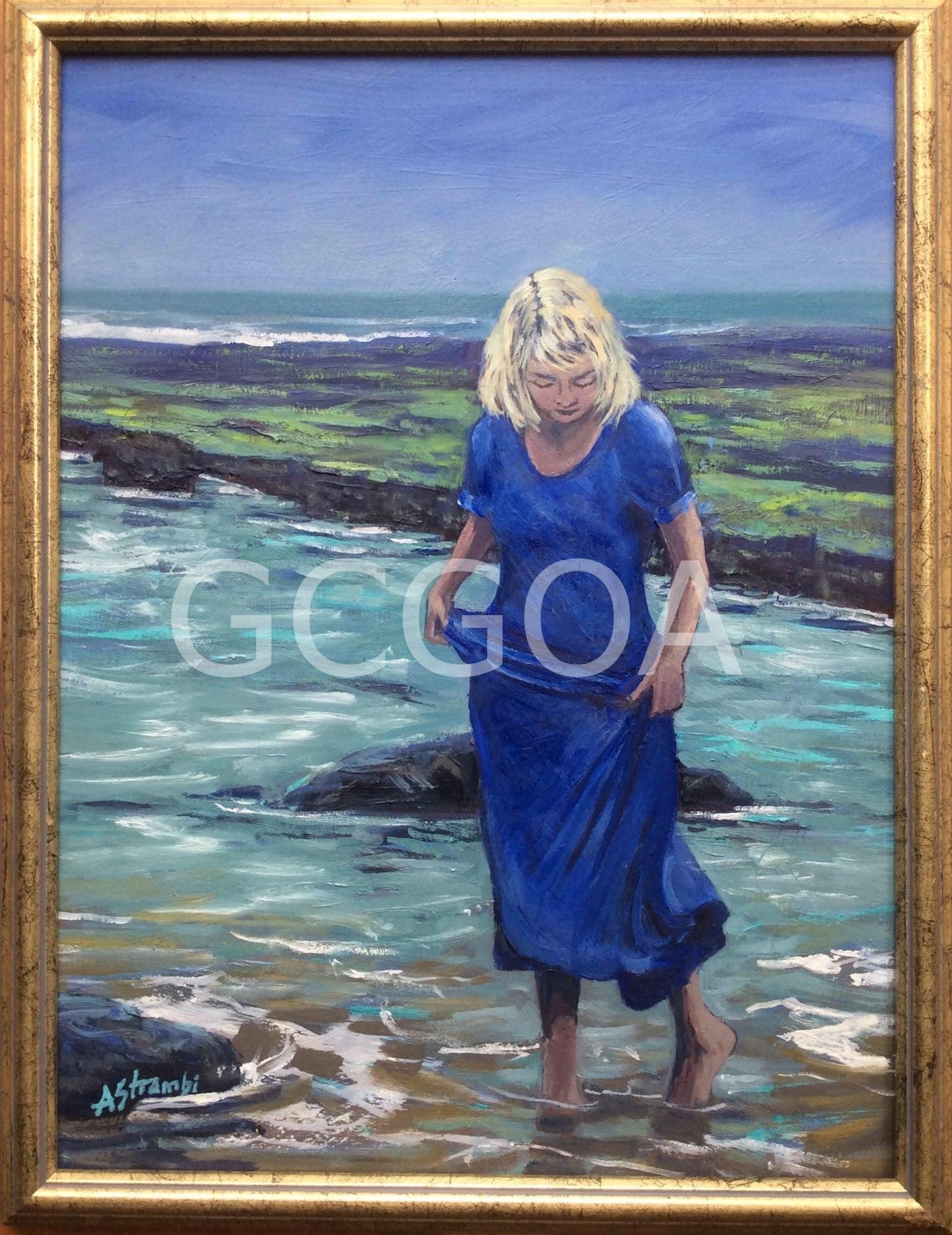 Moody Day at Yamba - Gold Coast Gallery Of ArtAnne Strambi