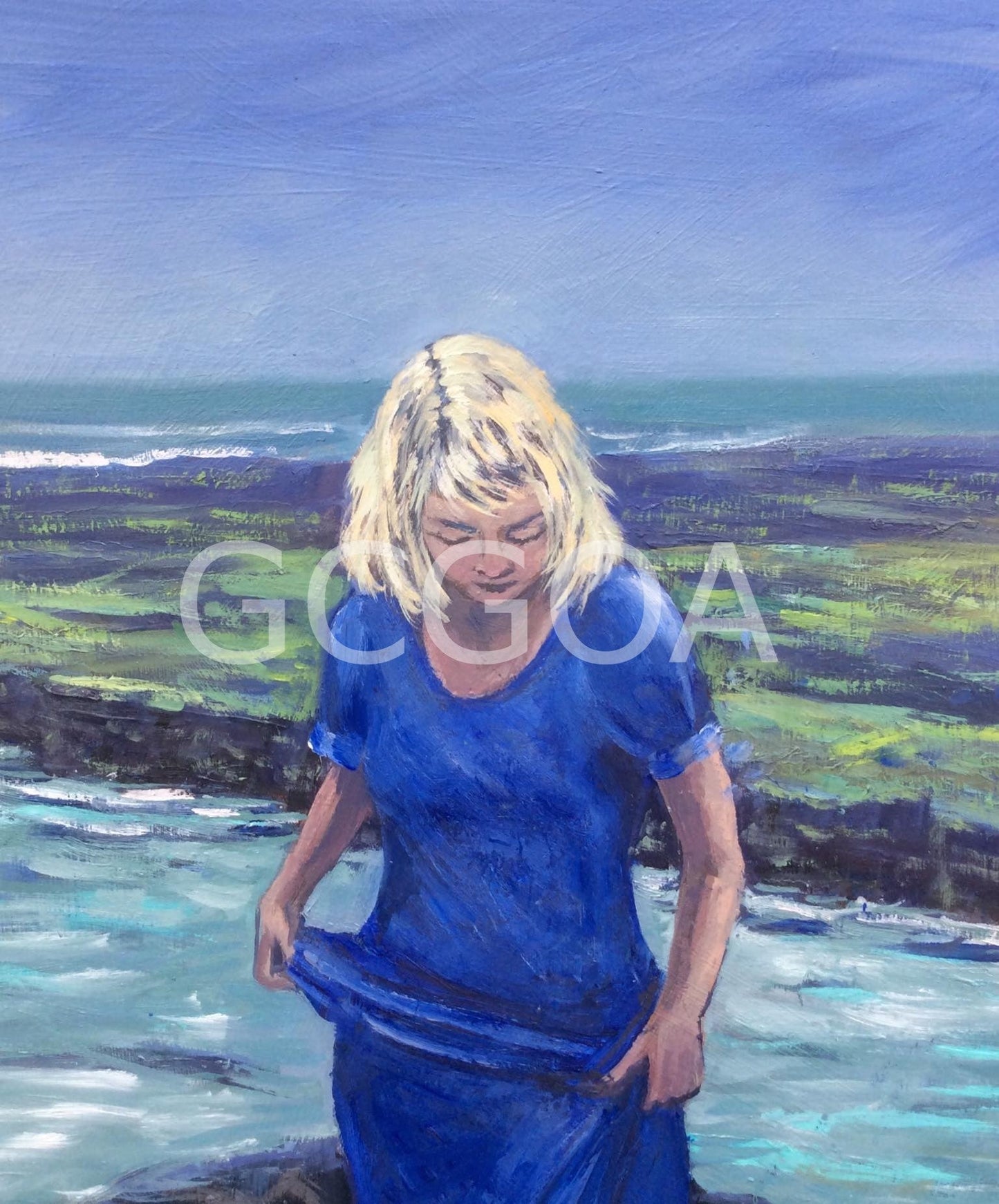 Moody Day at Yamba - Gold Coast Gallery Of ArtAnne Strambi