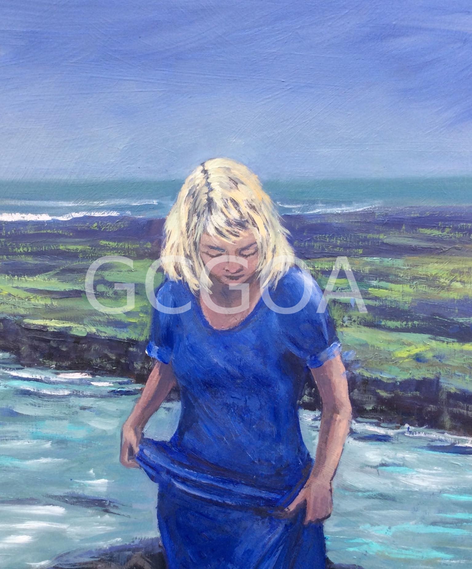 Moody Day at Yamba - Gold Coast Gallery Of ArtAnne Strambi