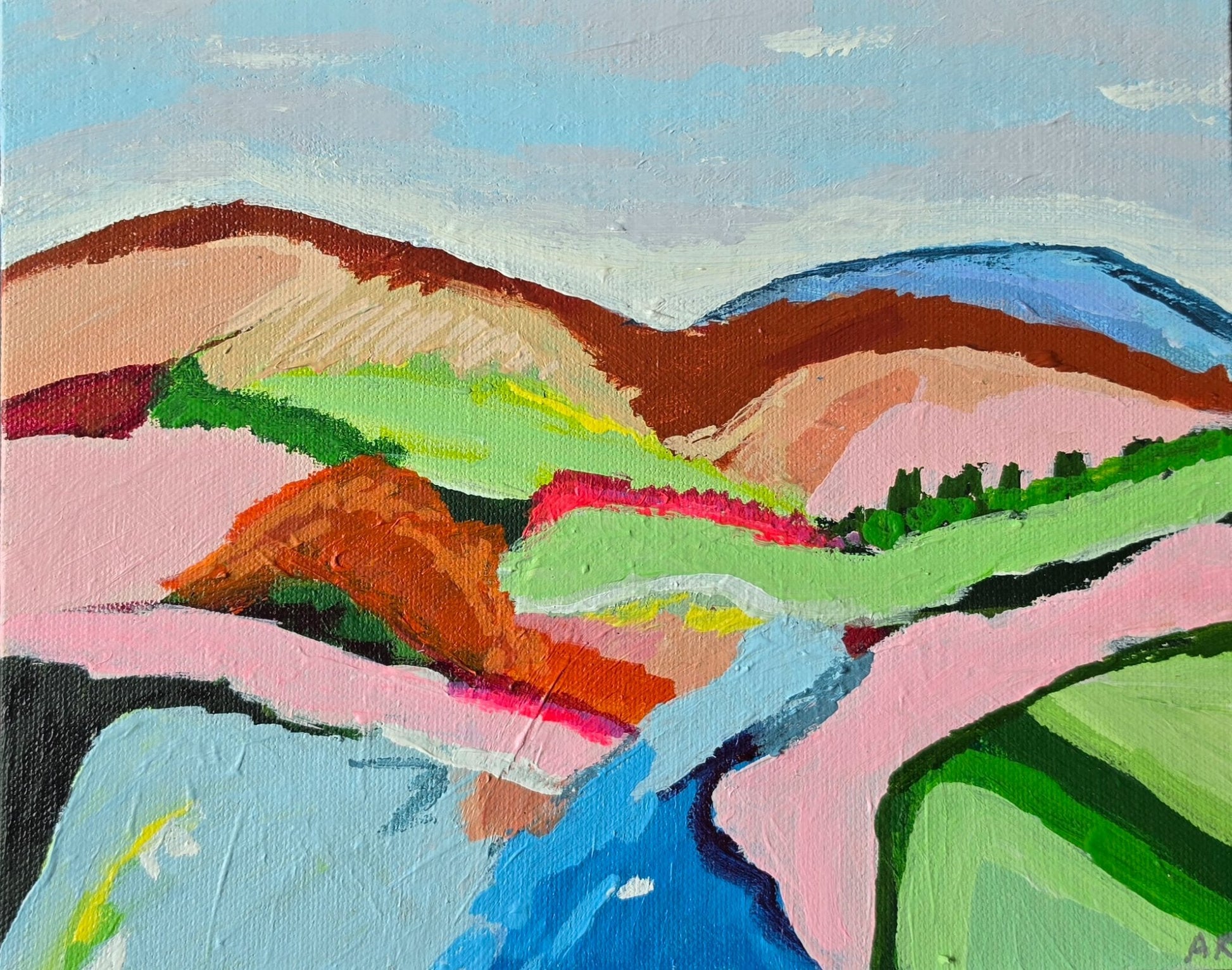 Morning Walk - Original Art - Gold Coast Gallery Of ArtAlpana Rai