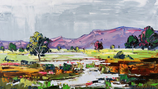 Mountain Rain - Fine Art Print - Gold Coast Gallery Of ArtAngela Hawkey