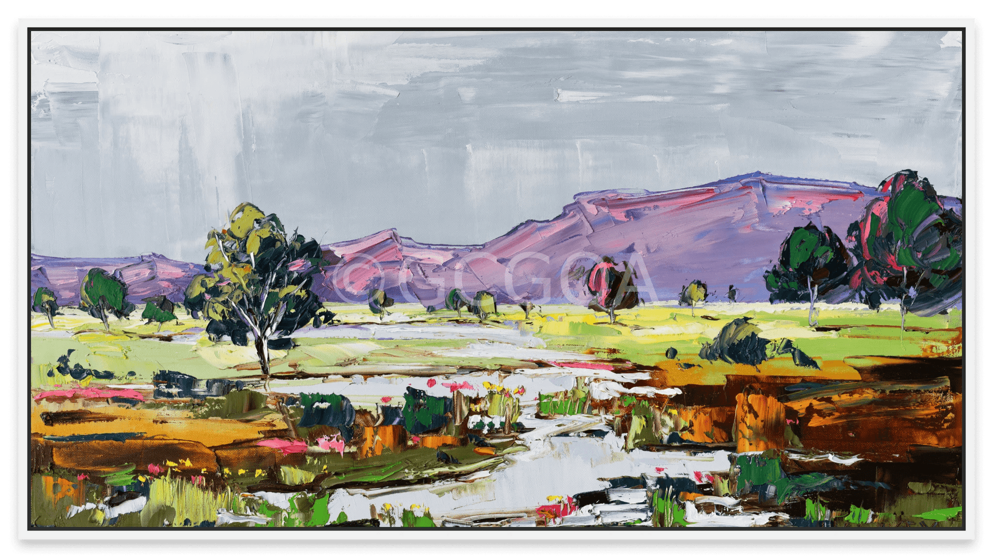 Mountain Rain - Fine Art Print - Gold Coast Gallery Of ArtAngela Hawkey