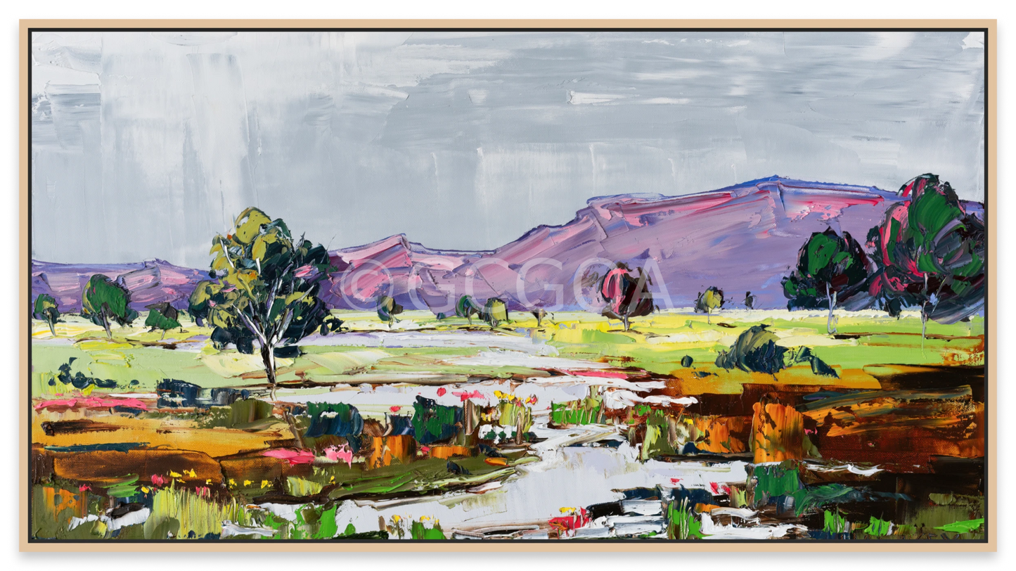 Mountain Rain - Fine Art Print - Gold Coast Gallery Of ArtAngela Hawkey