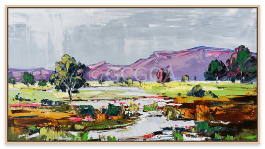 Mountain Rain - Fine Art Print - Gold Coast Gallery Of ArtAngela Hawkey