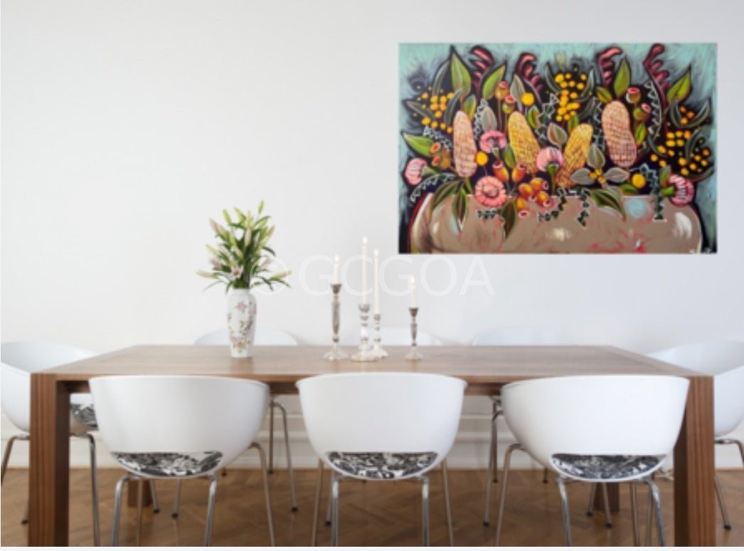 Native Flowers in a Mushroom Vase - Gold Coast Gallery Of ArtLucy Car