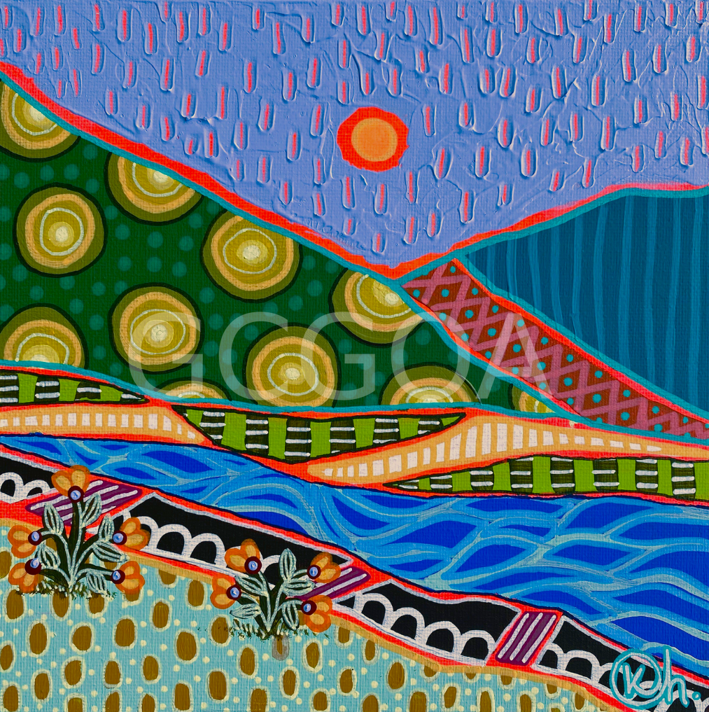 Neon Hills 1 - Gold Coast Gallery Of ArtKat Handley