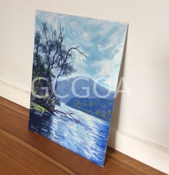 New Norfolk Glimpse Tassie - Gold Coast Gallery Of ArtAnne Strambi