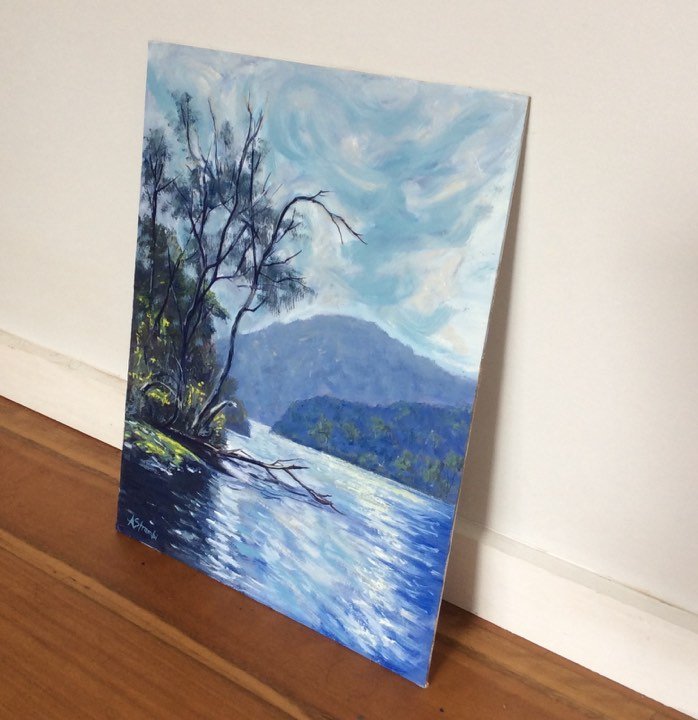 New Norfolk Glimpse Tassie - Gold Coast Gallery Of ArtAnne Strambi