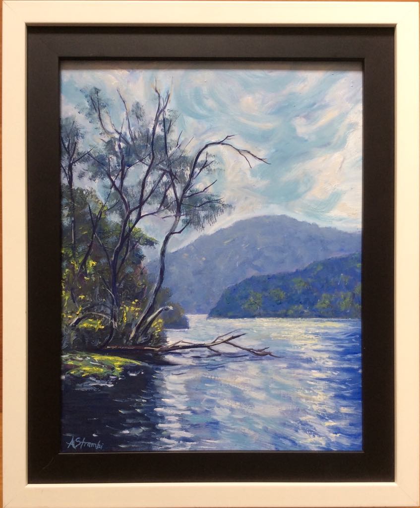 New Norfolk Glimpse Tassie - Gold Coast Gallery Of ArtAnne Strambi