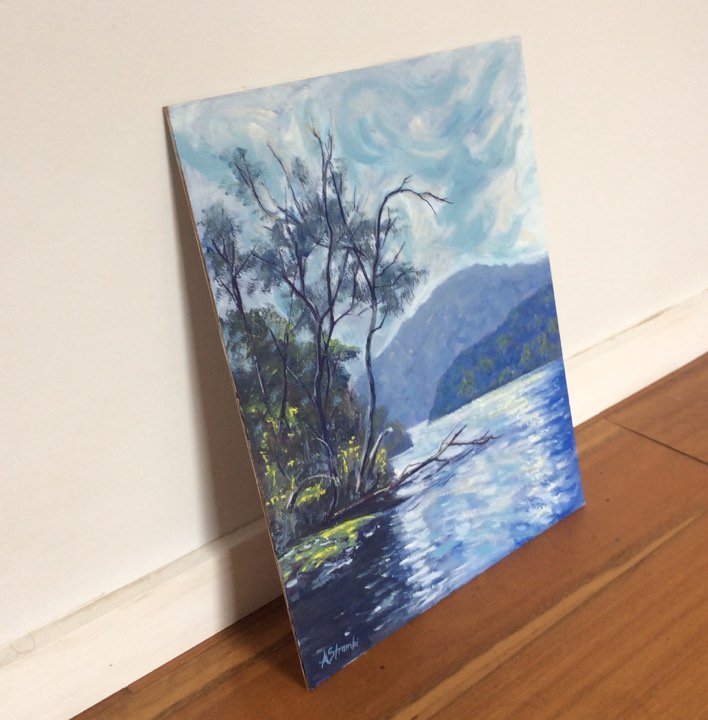 New Norfolk Glimpse Tassie - Gold Coast Gallery Of ArtAnne Strambi