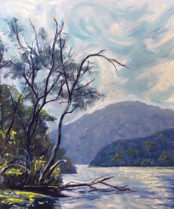 New Norfolk Glimpse Tassie - Gold Coast Gallery Of ArtAnne Strambi