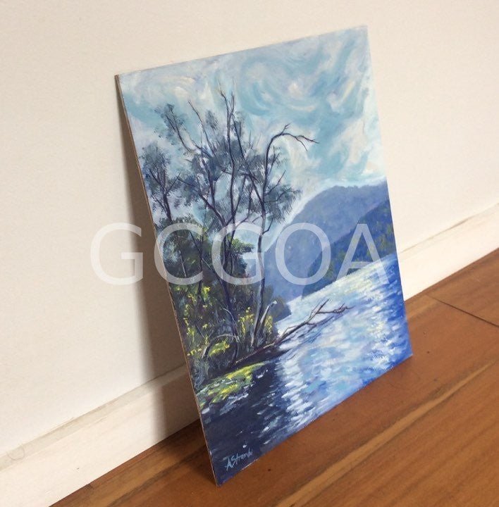 New Norfolk Glimpse Tassie - Gold Coast Gallery Of ArtAnne Strambi