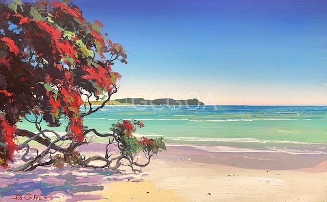 New Zealand Pohutukawa Tree - Original Art - Gold Coast Gallery Of ArtJos Coufreur