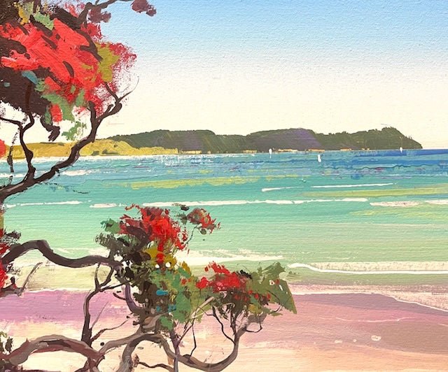 New Zealand Pohutukawa Tree - Original Art - Gold Coast Gallery Of ArtJos Coufreur