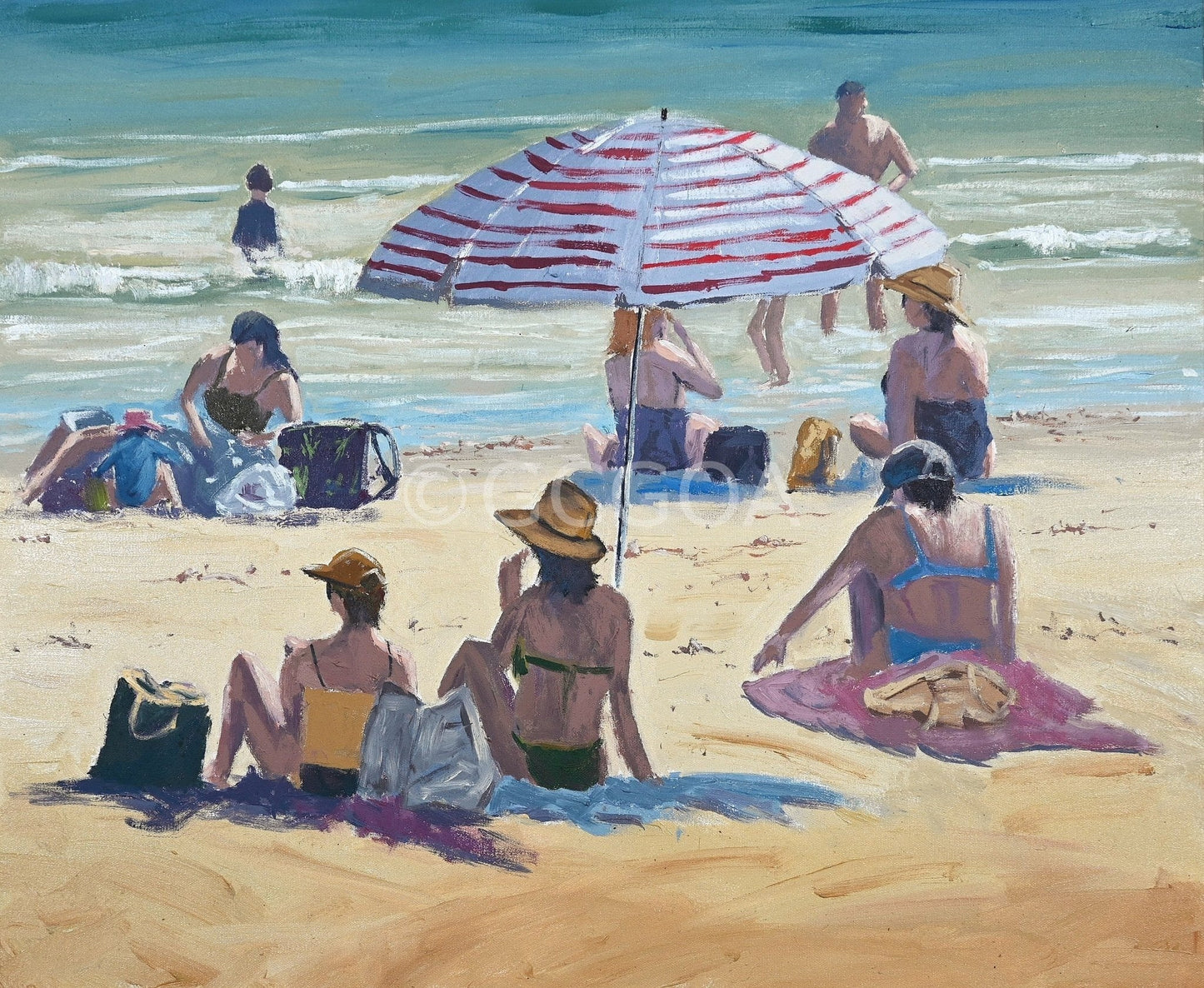 Noosa Beach Bums - Gold Coast Gallery Of ArtRod Moore