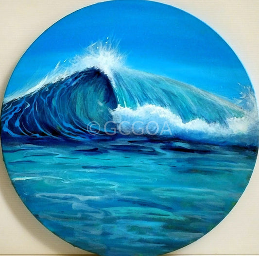 Ocean Wave Torquay Victoria - Original Art - Gold Coast Gallery Of ArtYvonne Wells