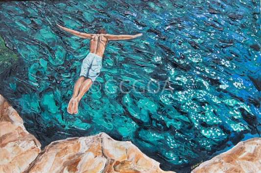 Ocean's Embrace - Original Art - Gold Coast Gallery Of ArtRachel Braybon