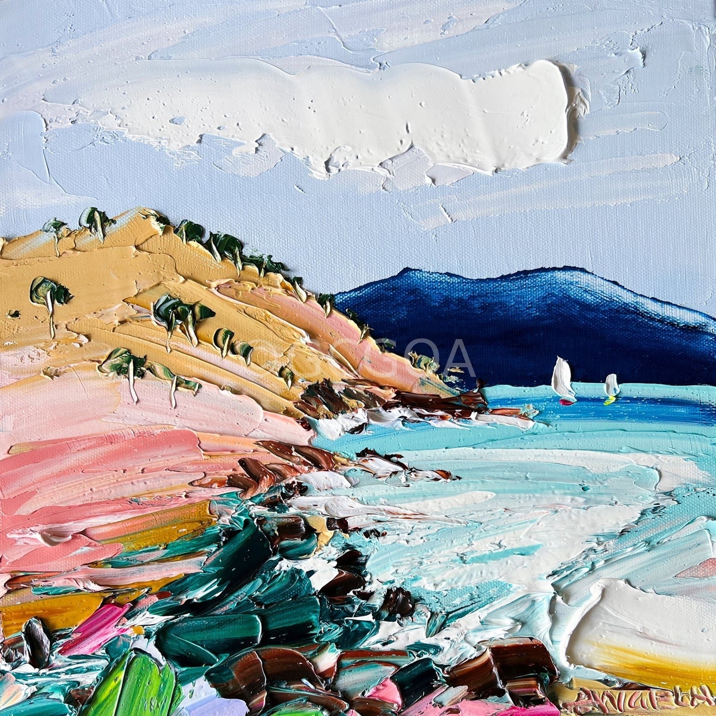 Ocean’s Embrace - Original Art - Gold Coast Gallery Of ArtAngela Hawkey