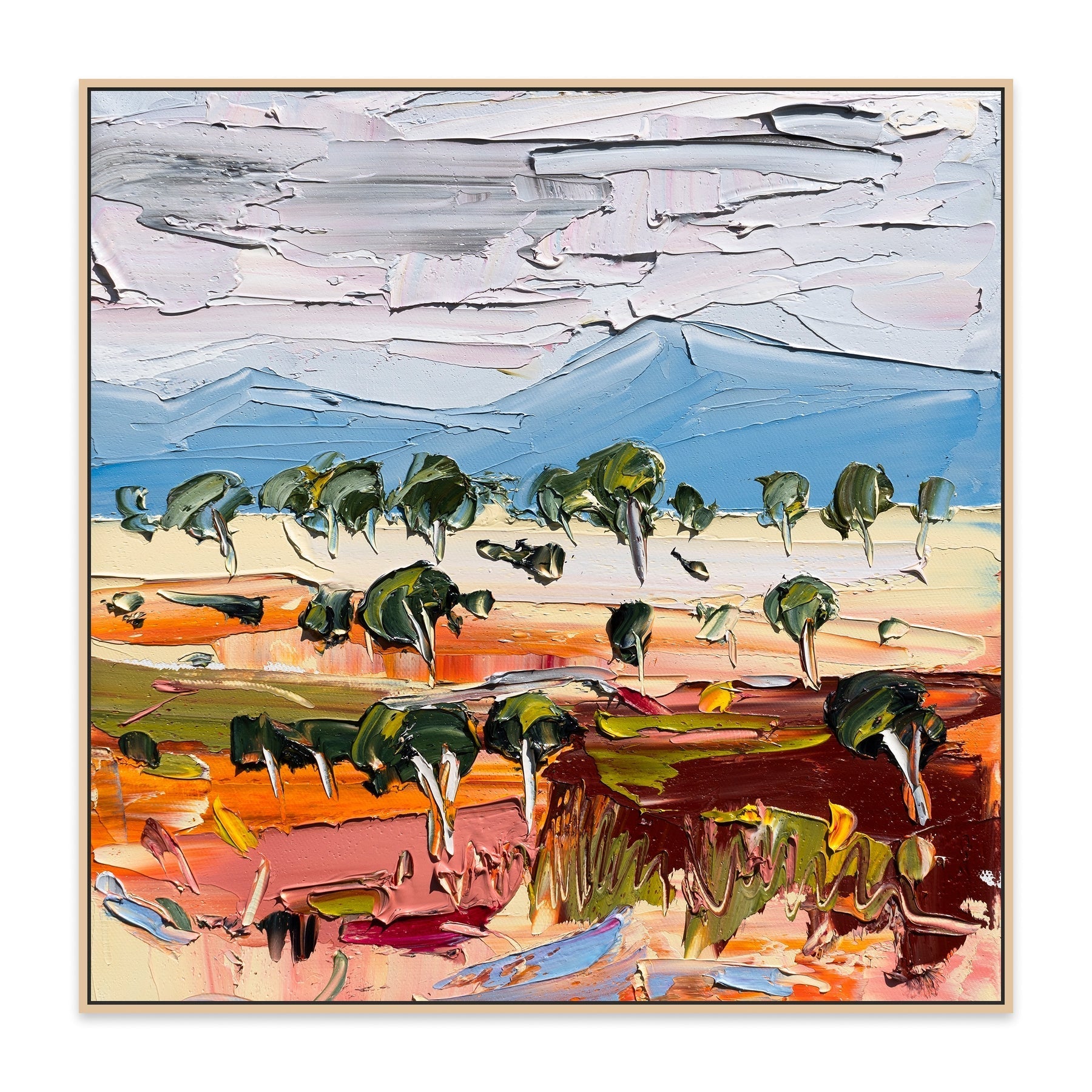 Ochre Plains - Fine Art Print - Gold Coast Gallery Of ArtAngela Hawkey