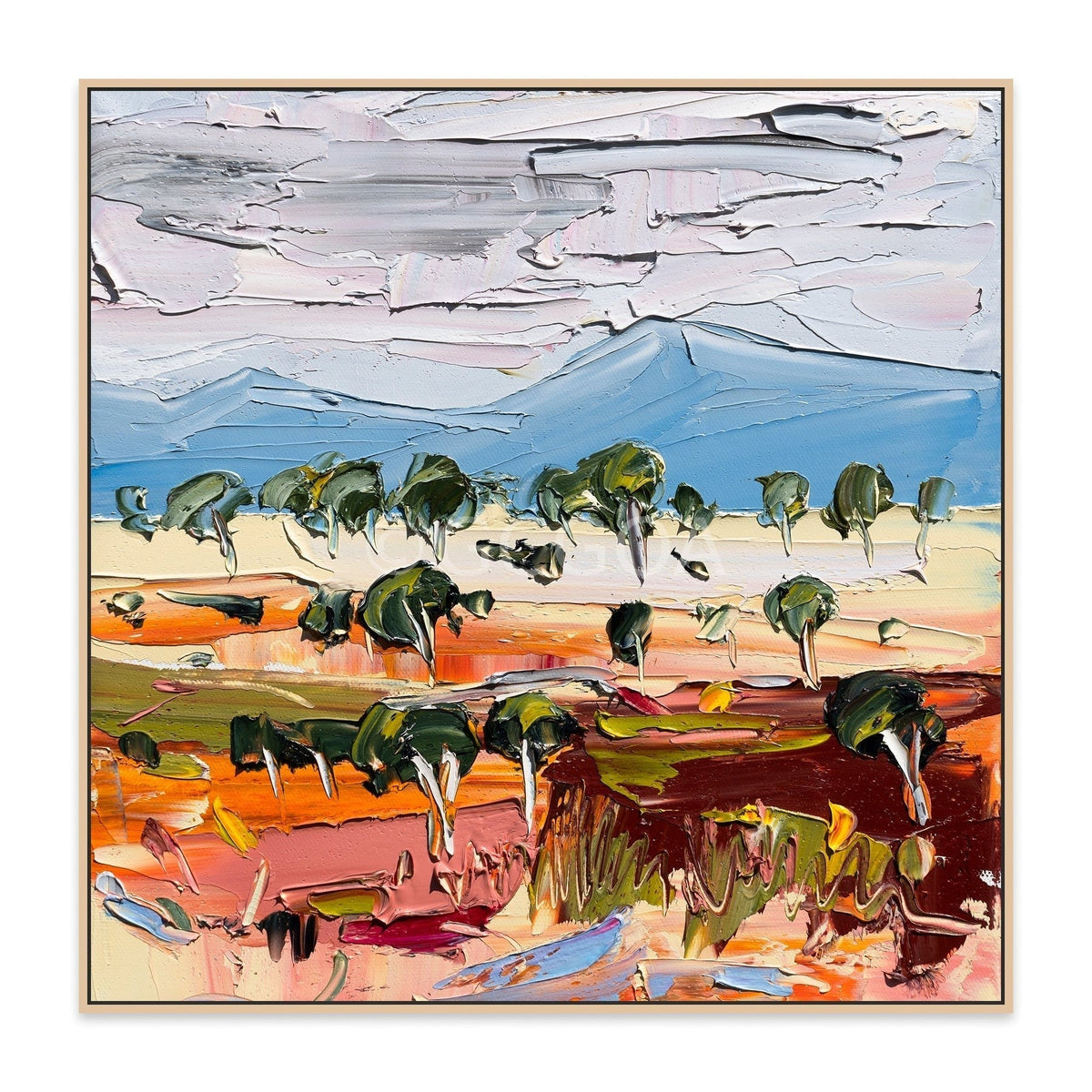 Ochre Plains - Fine Art Print - Gold Coast Gallery Of ArtAngela Hawkey