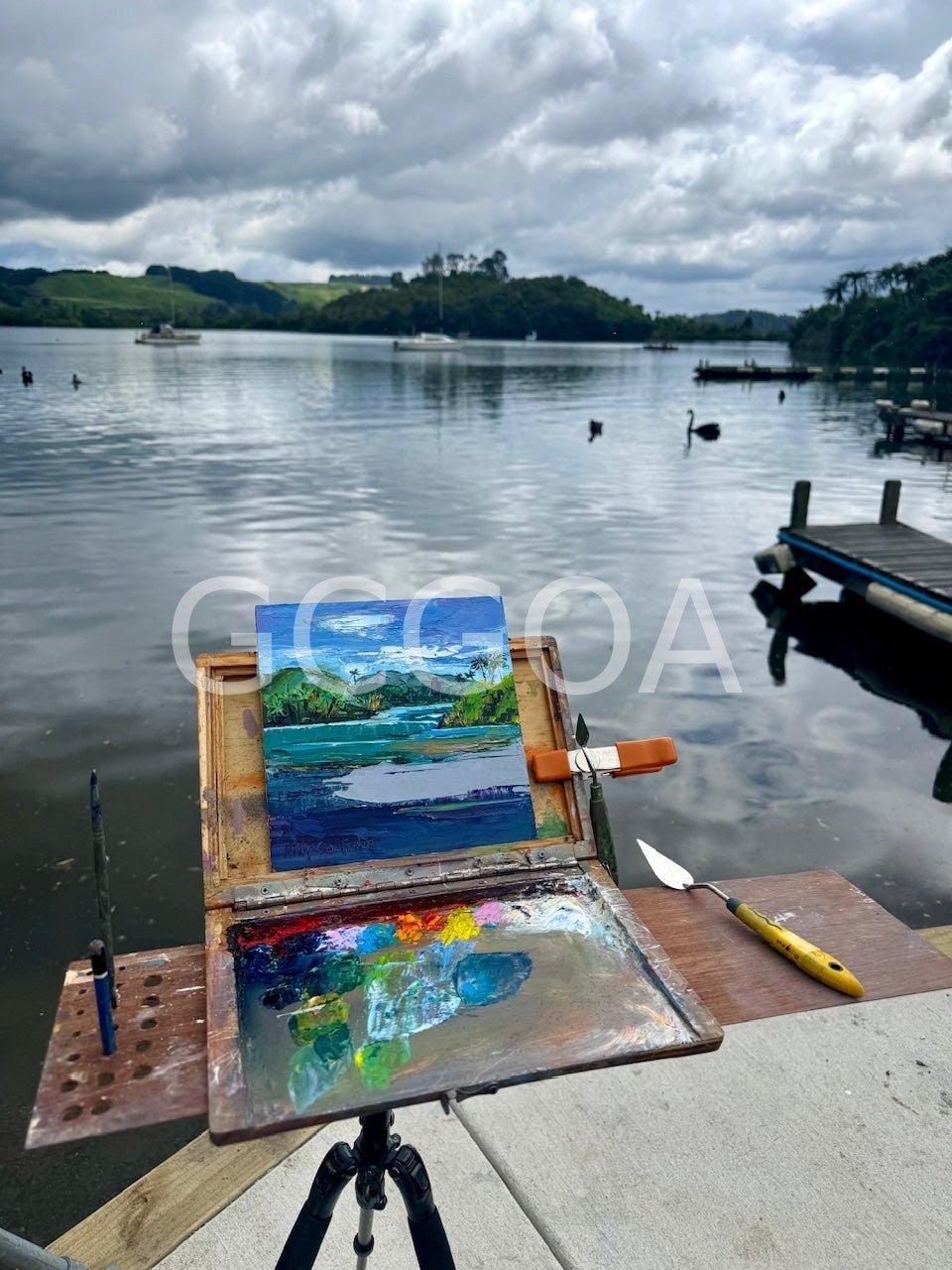Okawa Bay, Rotorua - Gold Coast Gallery Of ArtHilly Coufreur