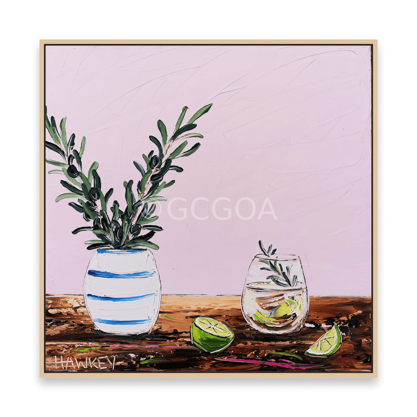 Olive Branch Gin And Limes 3 - Fine Art Print - Gold Coast Gallery Of ArtAngela Hawkey