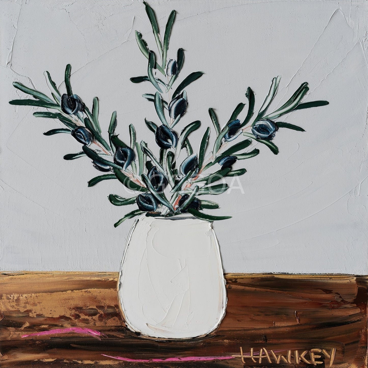 Olive Branches 14 - Fine Art Print - Gold Coast Gallery Of ArtAngela Hawkey