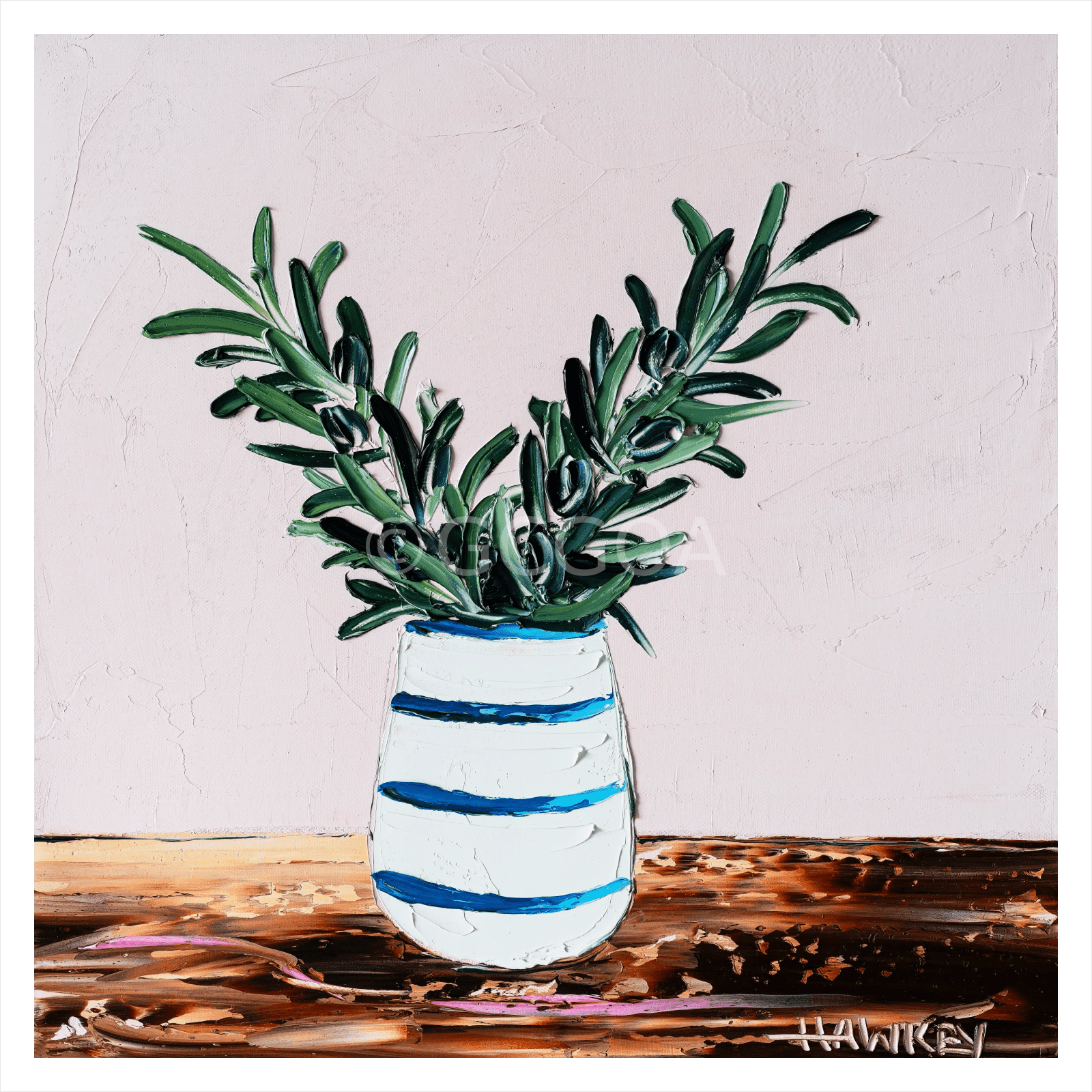 Olive Branches 17 - Fine Art Print - Gold Coast Gallery Of ArtAngela Hawkey