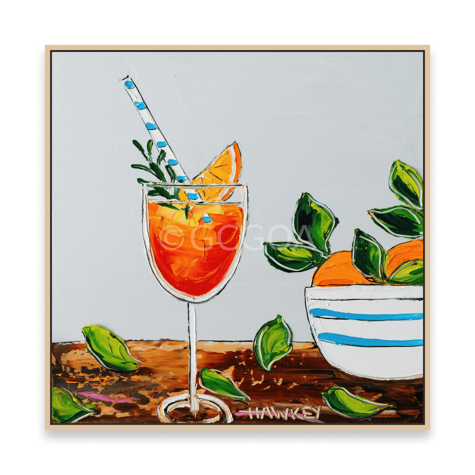 Oranges And Spritz - Fine Art Print - Gold Coast Gallery Of ArtAngela Hawkey