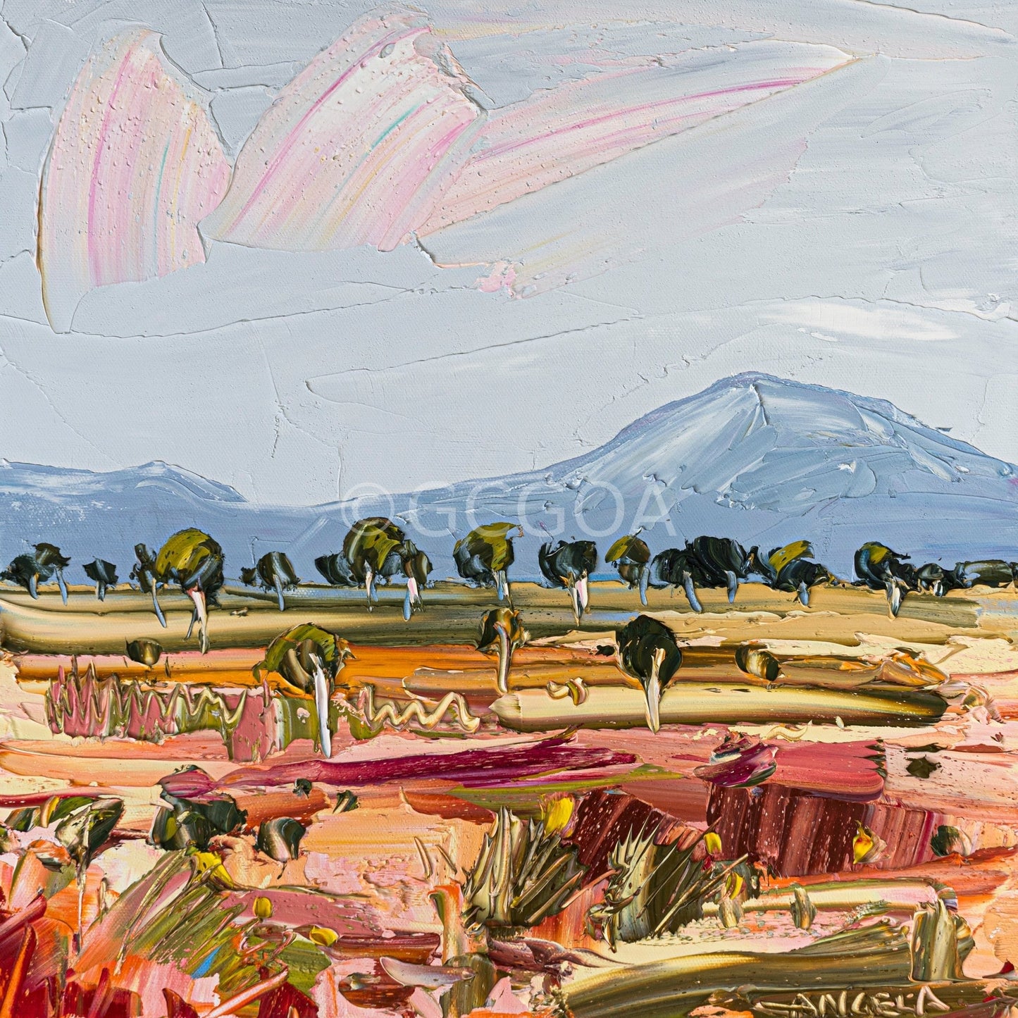 Outback Plains - Original Art - Gold Coast Gallery Of ArtAngela Hawkey