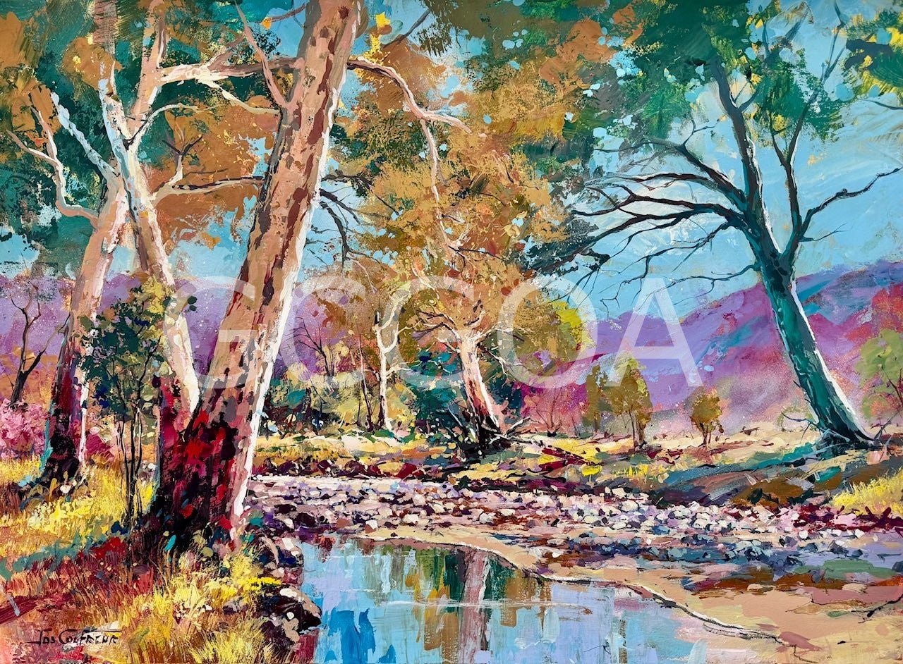 Outback Riverbed - Gold Coast Gallery Of ArtJos Coufreur