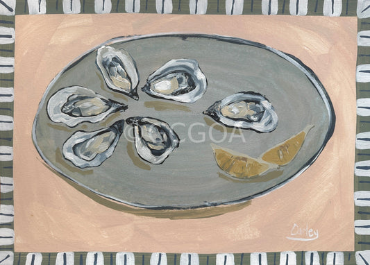 Oysters Natural with a squeeze of Lemon - Gold Coast Gallery Of ArtCarley Bourne