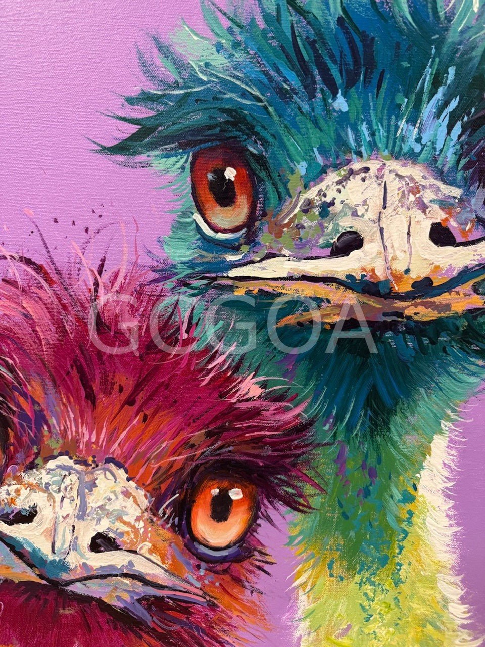 Pair of Emus 5 - Gold Coast Gallery Of ArtJos Coufreur