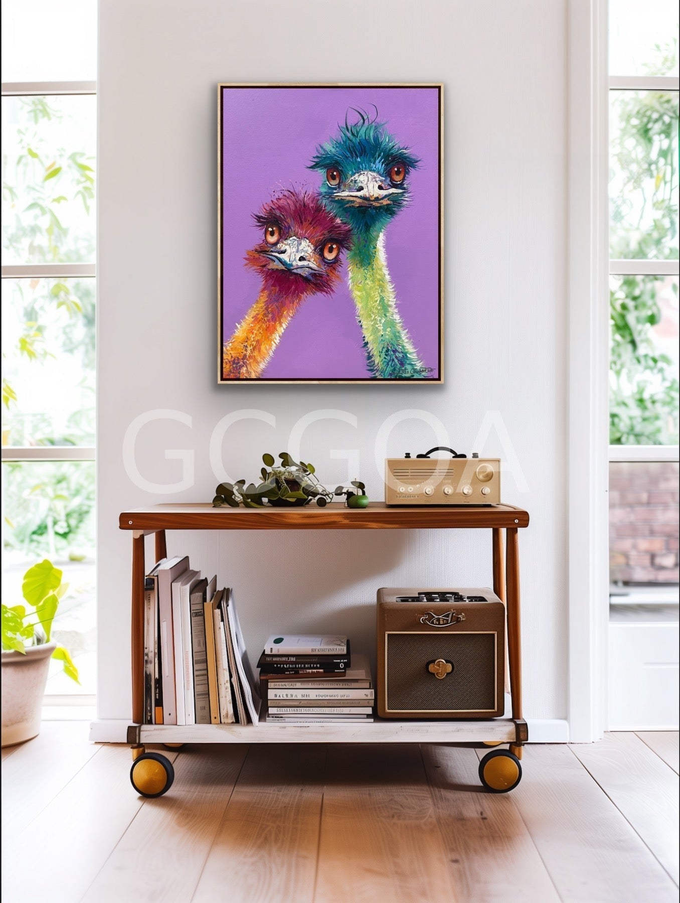 Pair of Emus 5 - Gold Coast Gallery Of ArtJos Coufreur