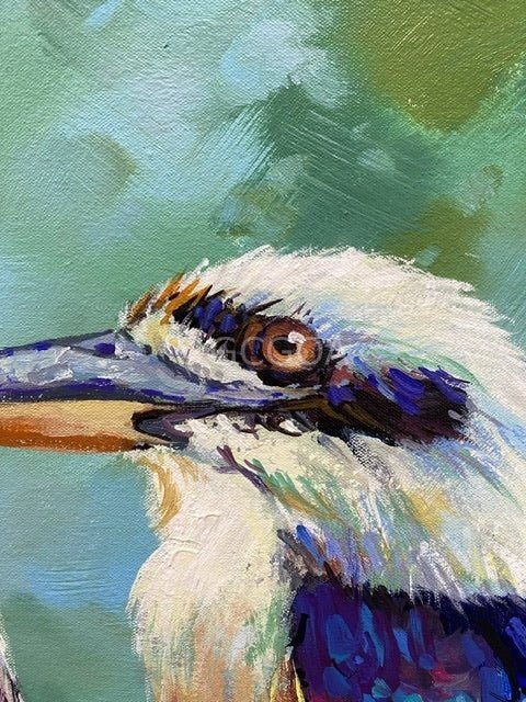 Pair of Kookaburras 3 - Original Art - Gold Coast Gallery Of ArtJos Coufreur
