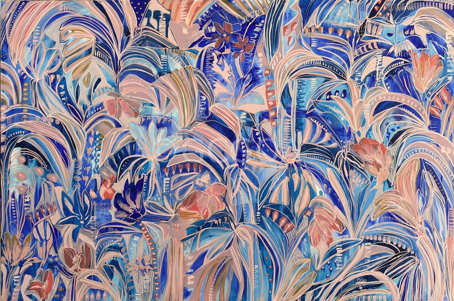 Paradise Azure - Original Art - Gold Coast Gallery Of ArtCarley Bourne