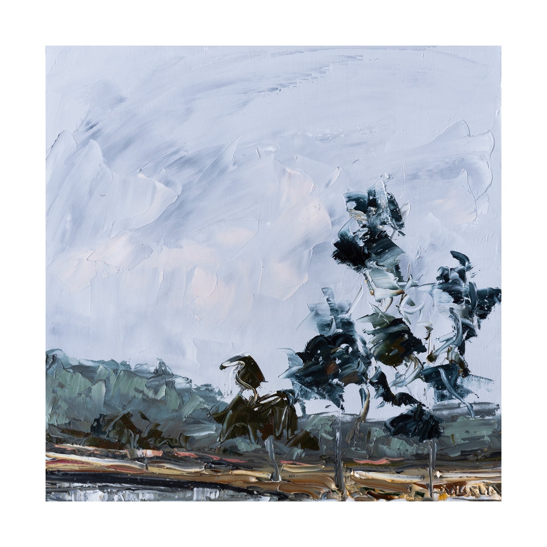 Pensive Green - Fine Art Print - Gold Coast Gallery Of ArtAngela Hawkey