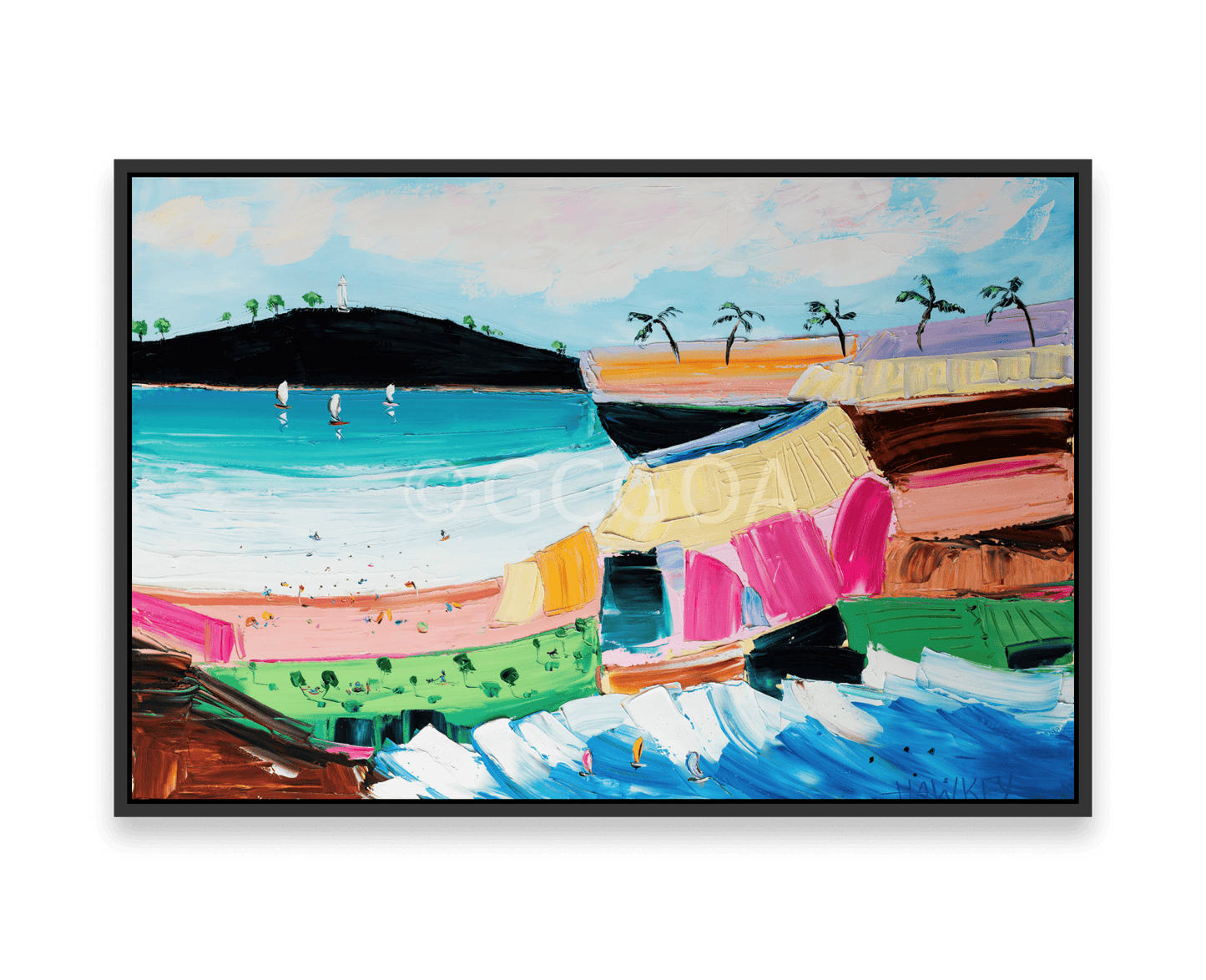 Picnic At Palm Beach - Fine Art Print - Gold Coast Gallery Of ArtAngela Hawkey