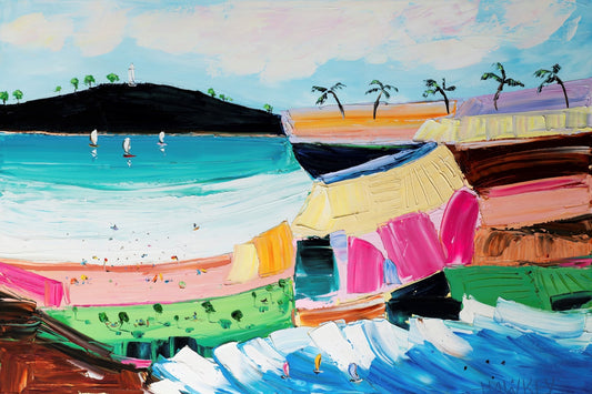 Picnic At Palm Beach - Fine Art Print - Gold Coast Gallery Of ArtAngela Hawkey