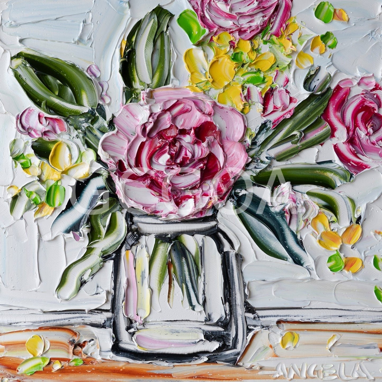 Pink and Yellow Harvest - Gold Coast Gallery Of ArtAngela Hawkey