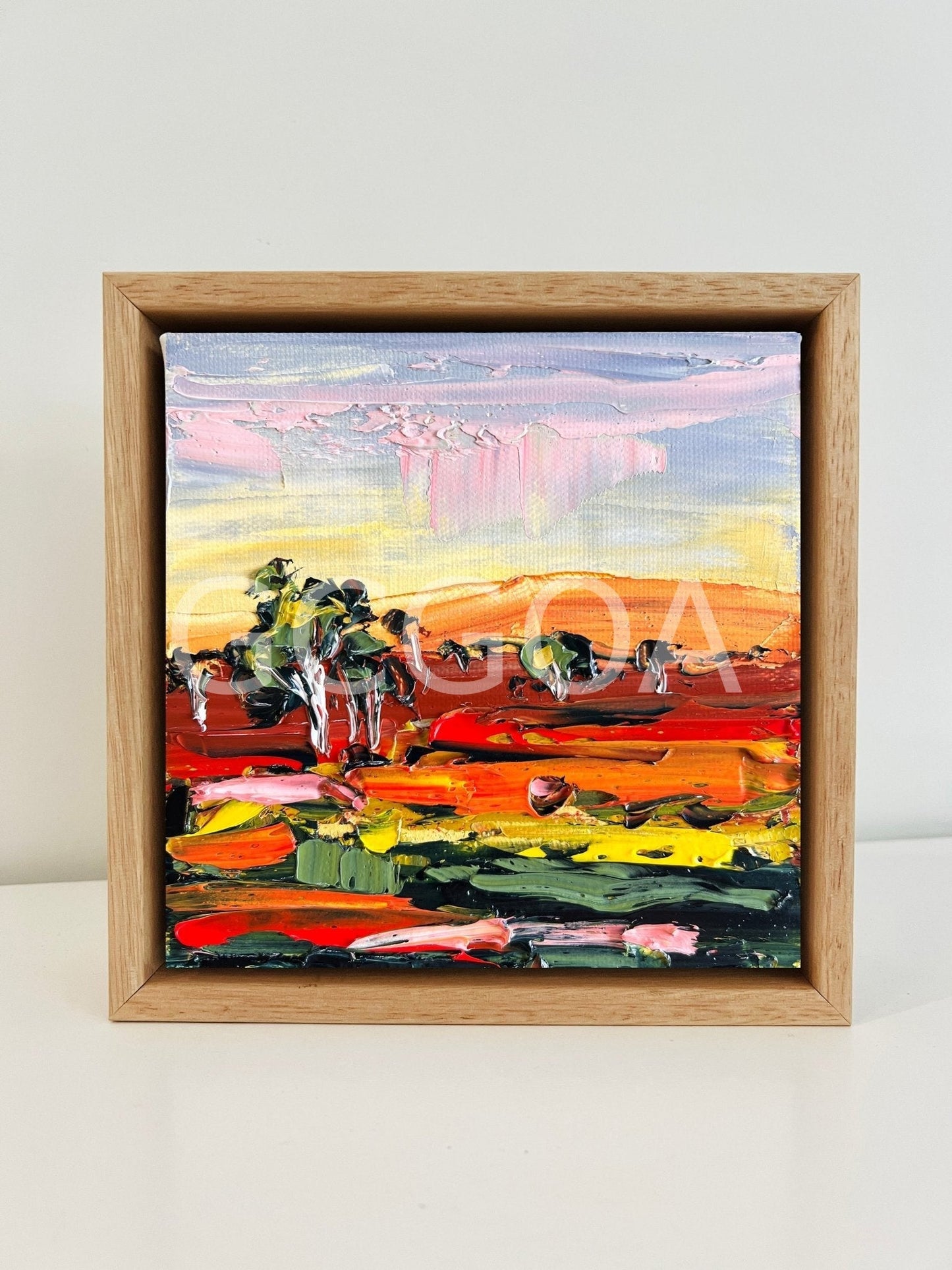 Pink Clouds Falling - Mini - Gold Coast Gallery Of ArtAngela Hawkey