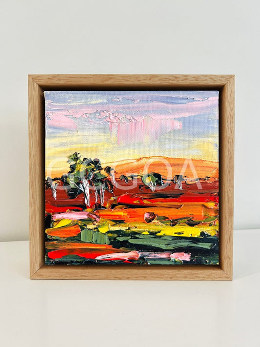 Pink Clouds Falling - Mini - Gold Coast Gallery Of ArtAngela Hawkey