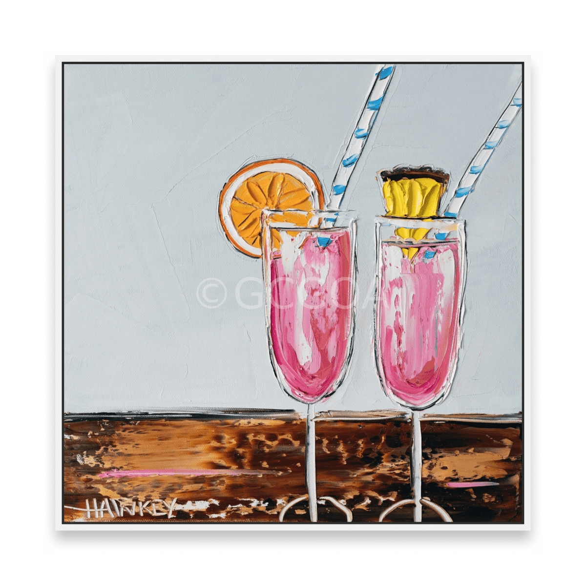 Pink Fizz 6 - Fine Art Print - Gold Coast Gallery Of ArtAngela Hawkey