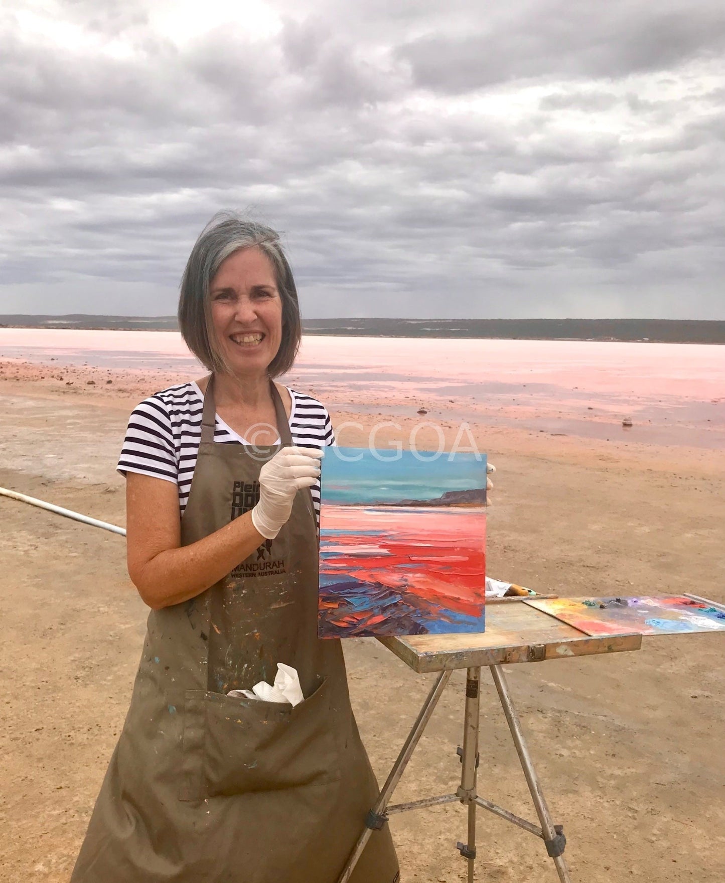 Pink Lake Plein Air - Gold Coast Gallery Of ArtHilly Coufreur