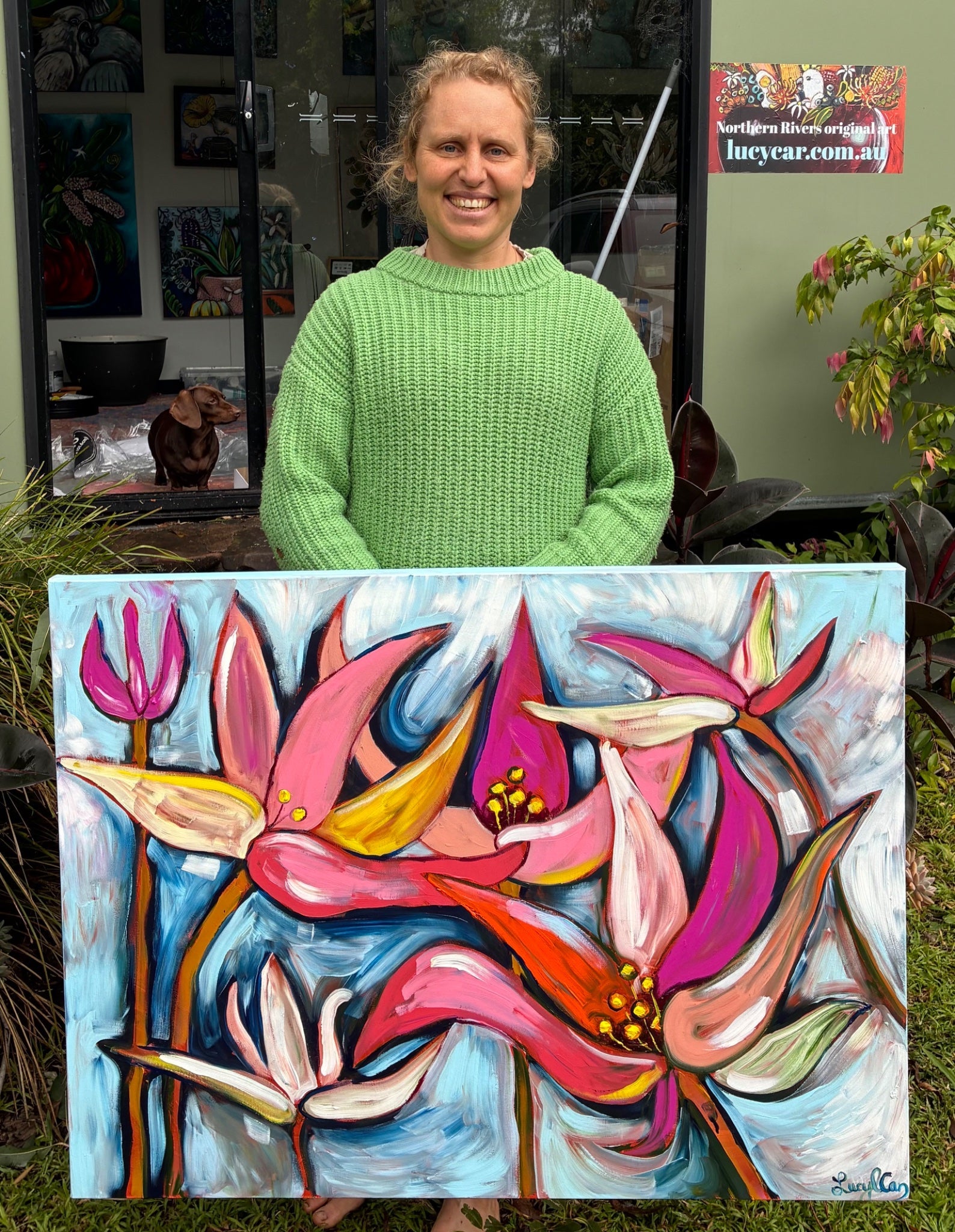 Pink Parrot Flowers - Gold Coast Gallery Of ArtLucy Car