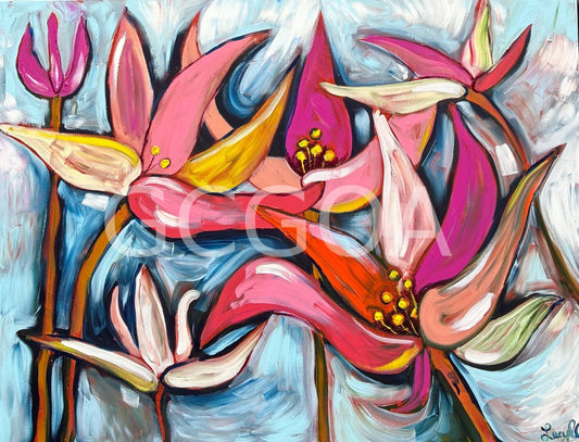 Pink Parrot Flowers - Gold Coast Gallery Of ArtLucy Car